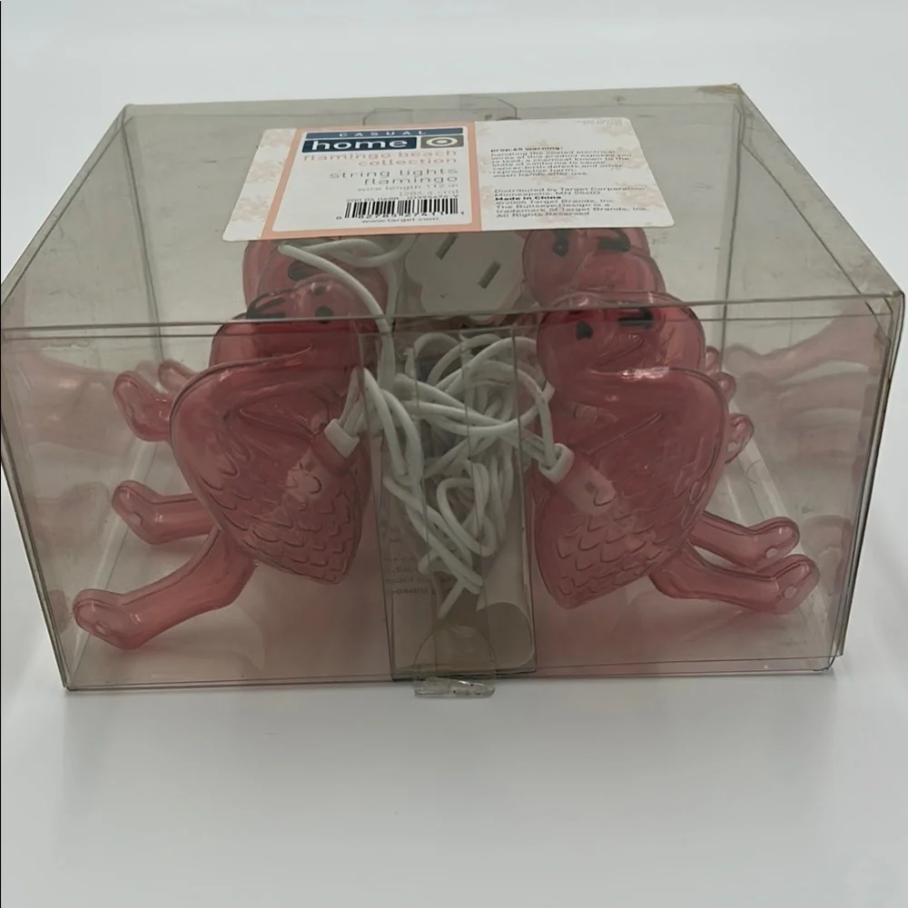 Target Pink Flamingo String Lights 10pcs Plug In New in box